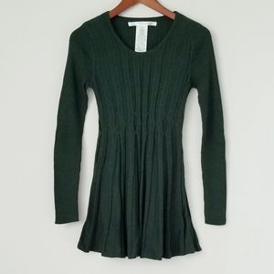 Dark green knit tunic